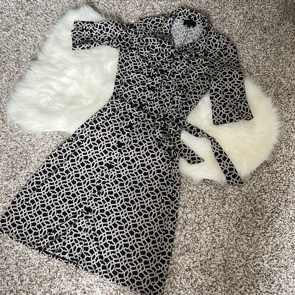 Laundry Geometric Pattern Professional Shirt Dres… - image 2